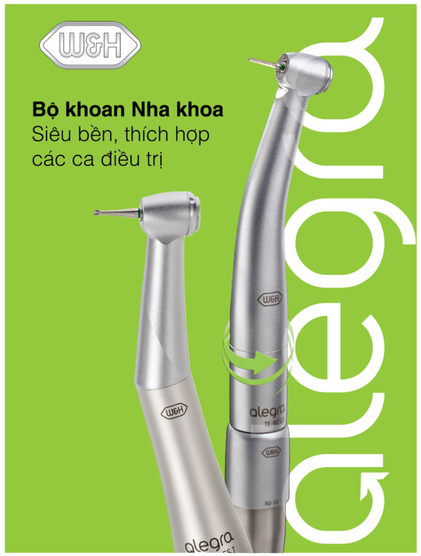 Tay khoan nha khoa siêu tốc Alegra của W&H đang rất phổ biến trên thị trường 